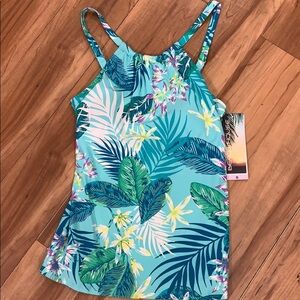 NWT Beach House hi neck tankini